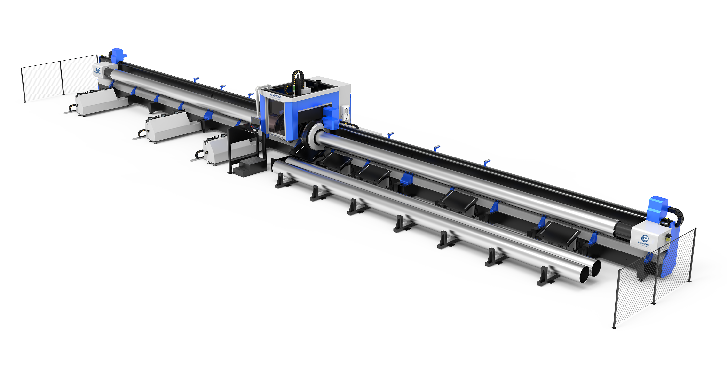 T520V Four Chucks Ultra Heavy Duty Laser Pipe Cutting Machine