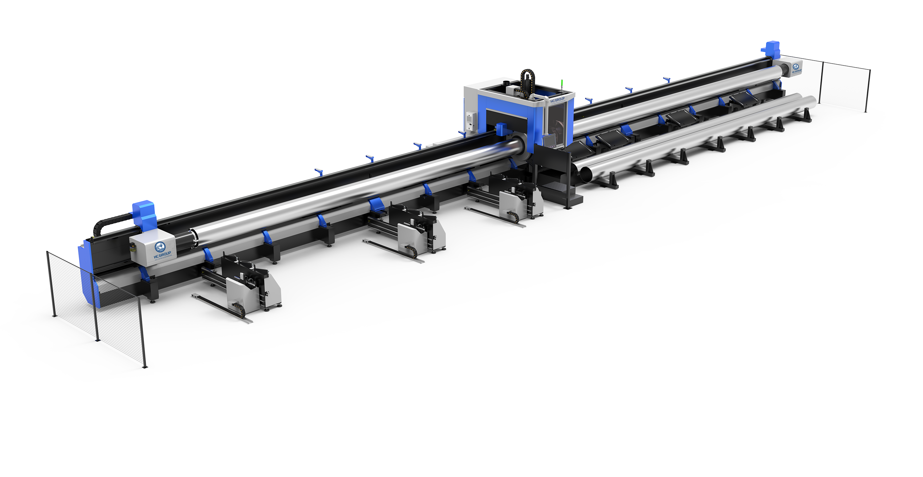 T520V Four Chucks Ultra Heavy Duty Laser Pipe Cutting Machine